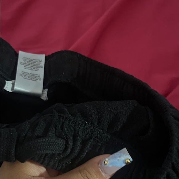 Garage Black Textured Joggers - Picture 4 of 4